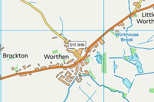 SY5 9HN map - OS VectorMap District (Ordnance Survey)