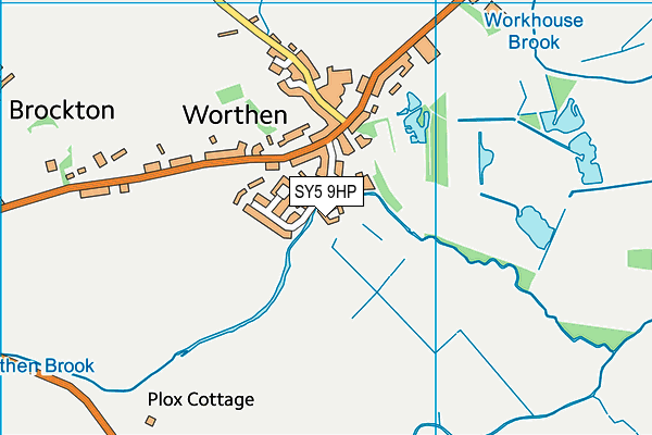 SY5 9HP map - OS VectorMap District (Ordnance Survey)