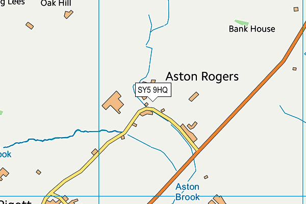 SY5 9HQ map - OS VectorMap District (Ordnance Survey)