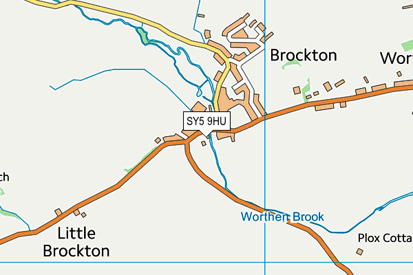 SY5 9HU map - OS VectorMap District (Ordnance Survey)