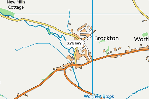 SY5 9HY map - OS VectorMap District (Ordnance Survey)