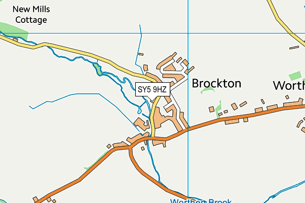 SY5 9HZ map - OS VectorMap District (Ordnance Survey)