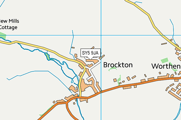 SY5 9JA map - OS VectorMap District (Ordnance Survey)