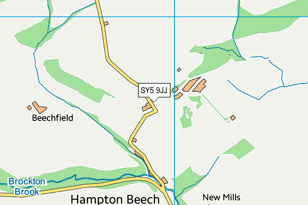 SY5 9JJ map - OS VectorMap District (Ordnance Survey)