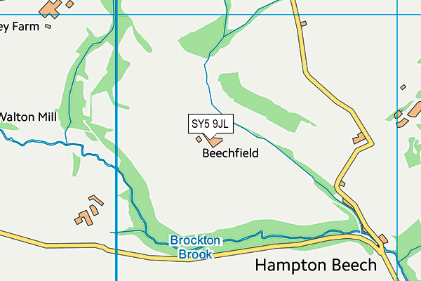 SY5 9JL map - OS VectorMap District (Ordnance Survey)