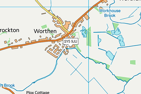 SY5 9JU map - OS VectorMap District (Ordnance Survey)