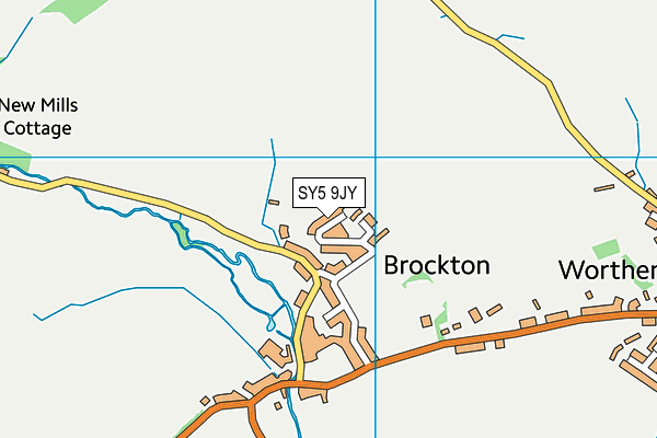 SY5 9JY map - OS VectorMap District (Ordnance Survey)