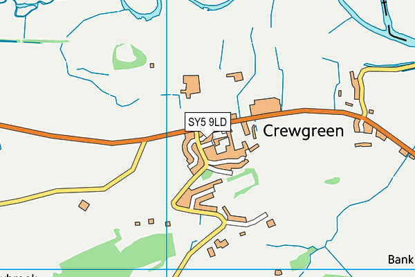 SY5 9LD map - OS VectorMap District (Ordnance Survey)