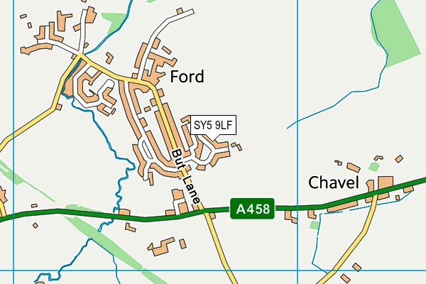 SY5 9LF map - OS VectorMap District (Ordnance Survey)