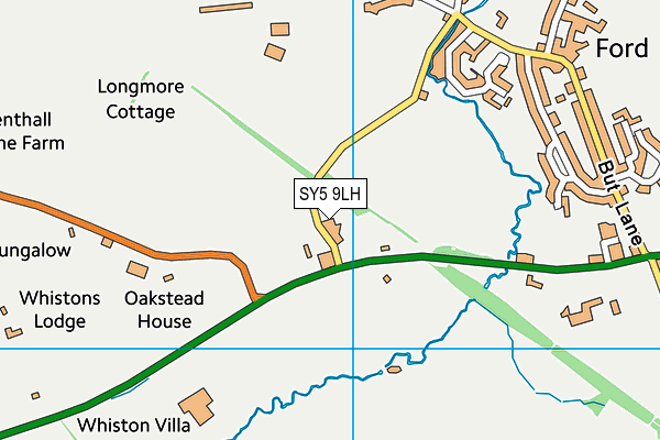 SY5 9LH map - OS VectorMap District (Ordnance Survey)