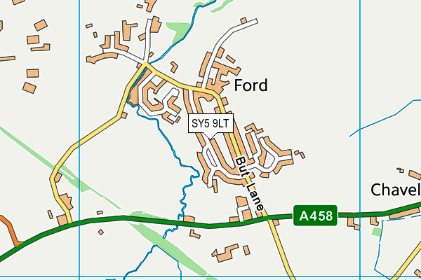 SY5 9LT map - OS VectorMap District (Ordnance Survey)