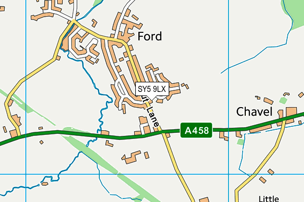 SY5 9LX map - OS VectorMap District (Ordnance Survey)