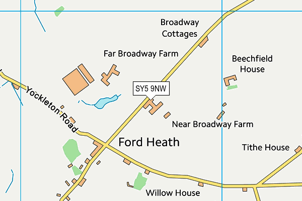 SY5 9NW map - OS VectorMap District (Ordnance Survey)