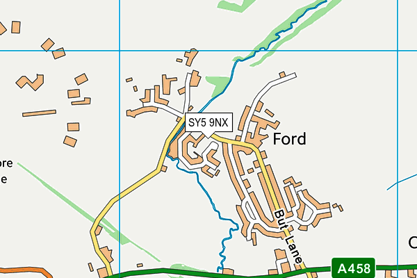 SY5 9NX map - OS VectorMap District (Ordnance Survey)