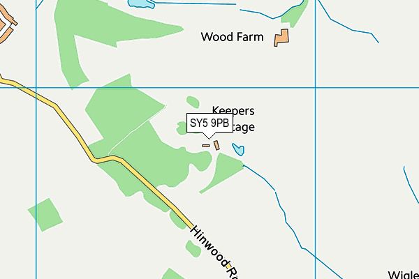 SY5 9PB map - OS VectorMap District (Ordnance Survey)