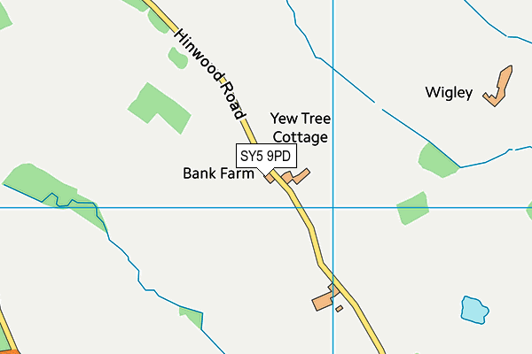 SY5 9PD map - OS VectorMap District (Ordnance Survey)