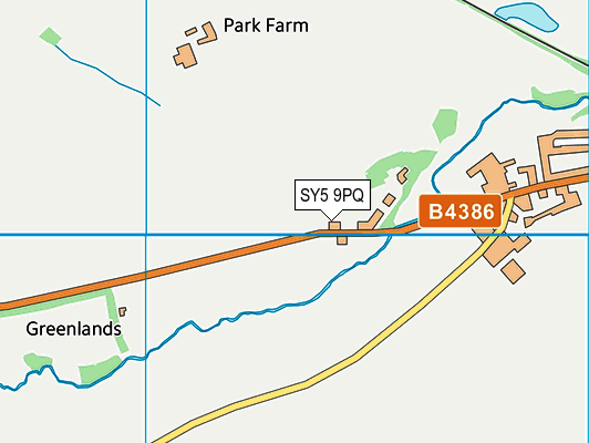 SY5 9PQ map - OS VectorMap District (Ordnance Survey)