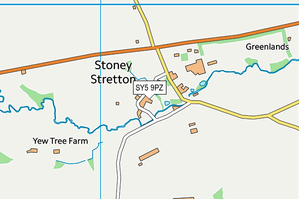 SY5 9PZ map - OS VectorMap District (Ordnance Survey)