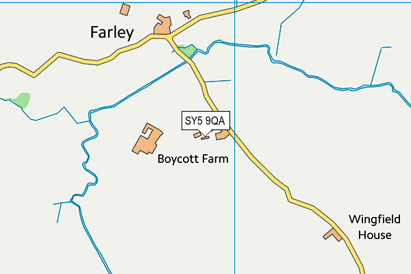 SY5 9QA map - OS VectorMap District (Ordnance Survey)