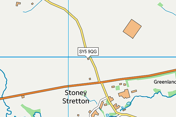 SY5 9QG map - OS VectorMap District (Ordnance Survey)