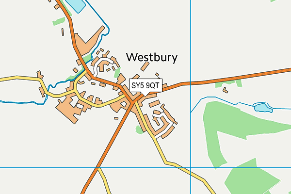 SY5 9QT map - OS VectorMap District (Ordnance Survey)