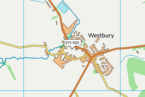 SY5 9QX map - OS VectorMap District (Ordnance Survey)