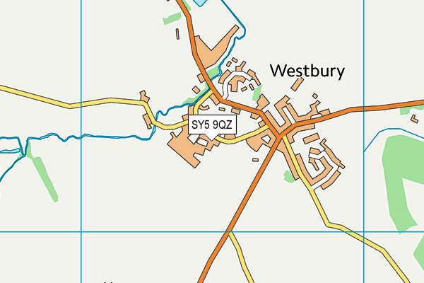 SY5 9QZ map - OS VectorMap District (Ordnance Survey)