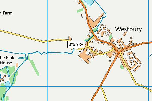 SY5 9RA map - OS VectorMap District (Ordnance Survey)