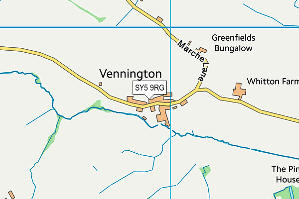 SY5 9RG map - OS VectorMap District (Ordnance Survey)