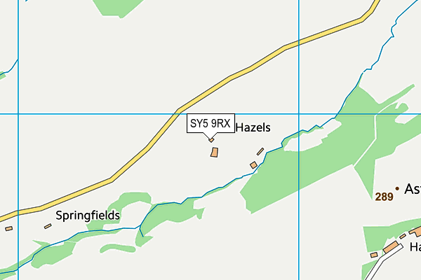 SY5 9RX map - OS VectorMap District (Ordnance Survey)