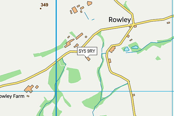 SY5 9RY map - OS VectorMap District (Ordnance Survey)