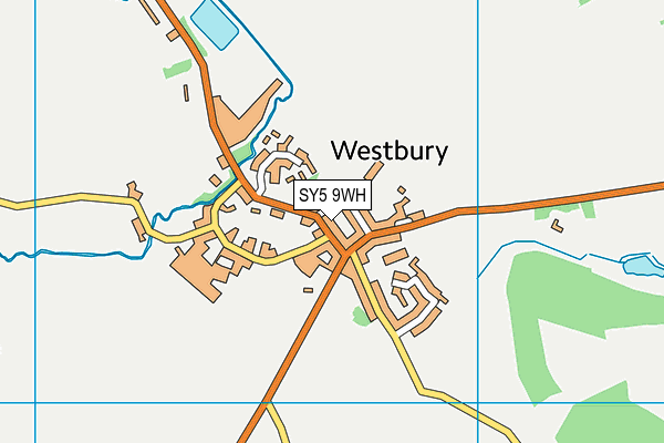 SY5 9WH map - OS VectorMap District (Ordnance Survey)