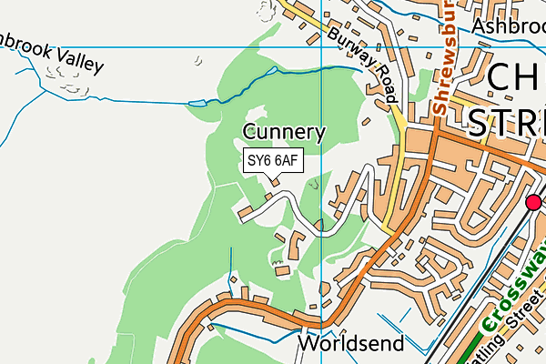 Map of GREAT HILL (CHURCH STRETTON) LIMITED at district scale