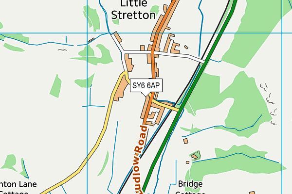 SY6 6AP map - OS VectorMap District (Ordnance Survey)