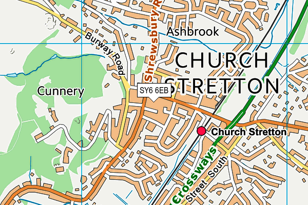 SY6 6EB map - OS VectorMap District (Ordnance Survey)