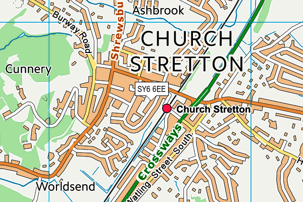 Map of STRETTON SERVICES LIMITED at district scale