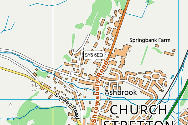 SY6 6EQ map - OS VectorMap District (Ordnance Survey)