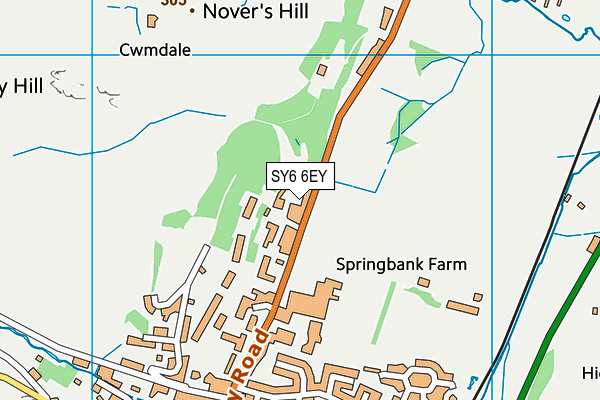 SY6 6EY map - OS VectorMap District (Ordnance Survey)