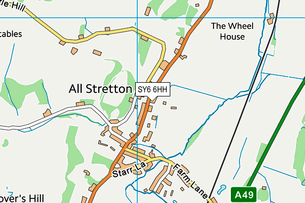 SY6 6HH map - OS VectorMap District (Ordnance Survey)