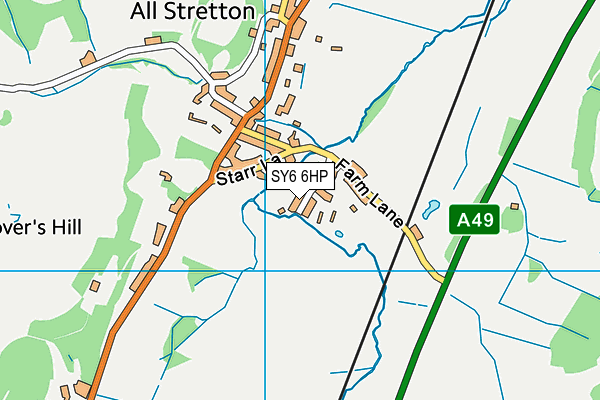 SY6 6HP map - OS VectorMap District (Ordnance Survey)