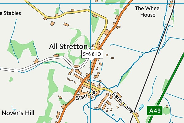 SY6 6HQ map - OS VectorMap District (Ordnance Survey)