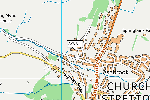 SY6 6JJ map - OS VectorMap District (Ordnance Survey)
