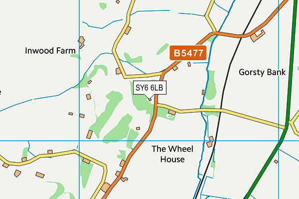 SY6 6LB map - OS VectorMap District (Ordnance Survey)