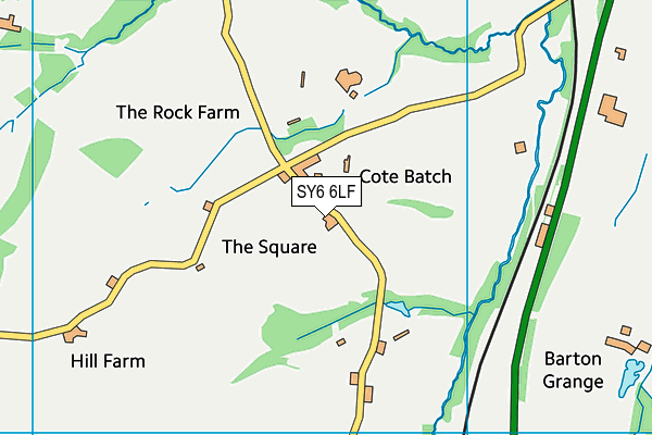 SY6 6LF map - OS VectorMap District (Ordnance Survey)