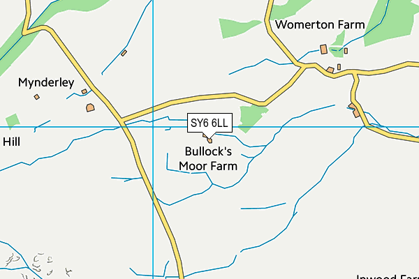 SY6 6LL map - OS VectorMap District (Ordnance Survey)