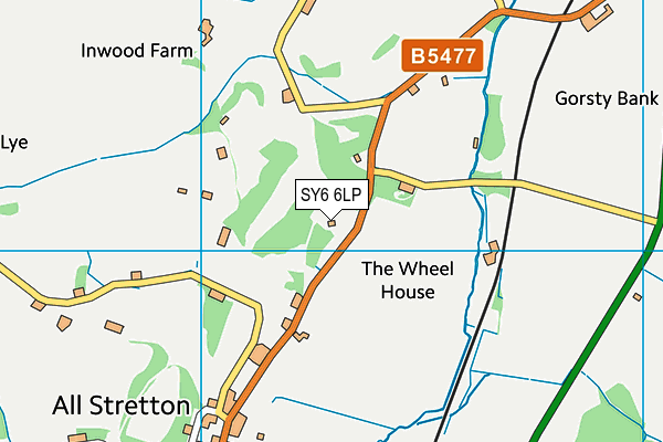 SY6 6LP map - OS VectorMap District (Ordnance Survey)