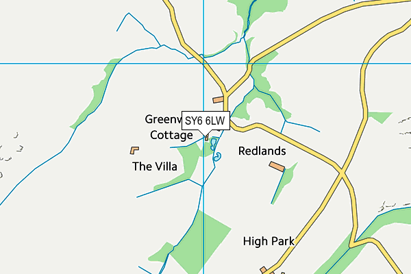 SY6 6LW map - OS VectorMap District (Ordnance Survey)