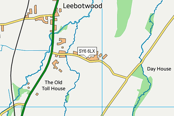 SY6 6LX map - OS VectorMap District (Ordnance Survey)