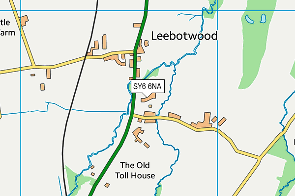 SY6 6NA map - OS VectorMap District (Ordnance Survey)