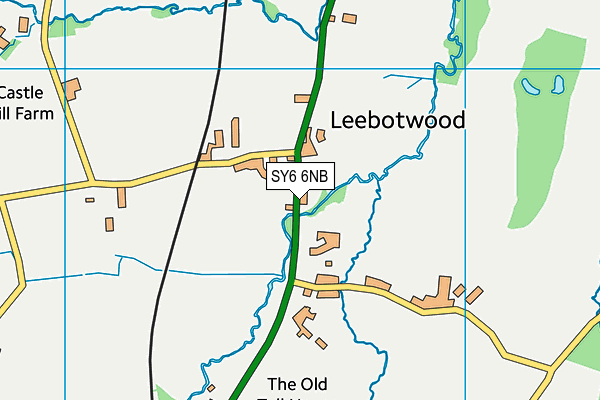 SY6 6NB map - OS VectorMap District (Ordnance Survey)